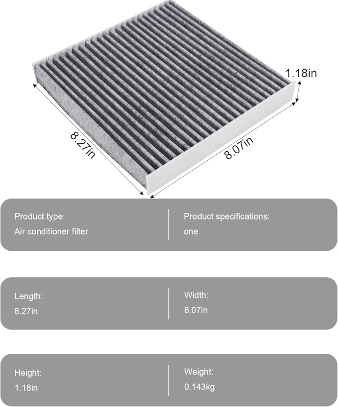 Cabin Air Filter Replacement for CF11182 CP182 Honda Acura CR-V Civic Clarity - Image 4