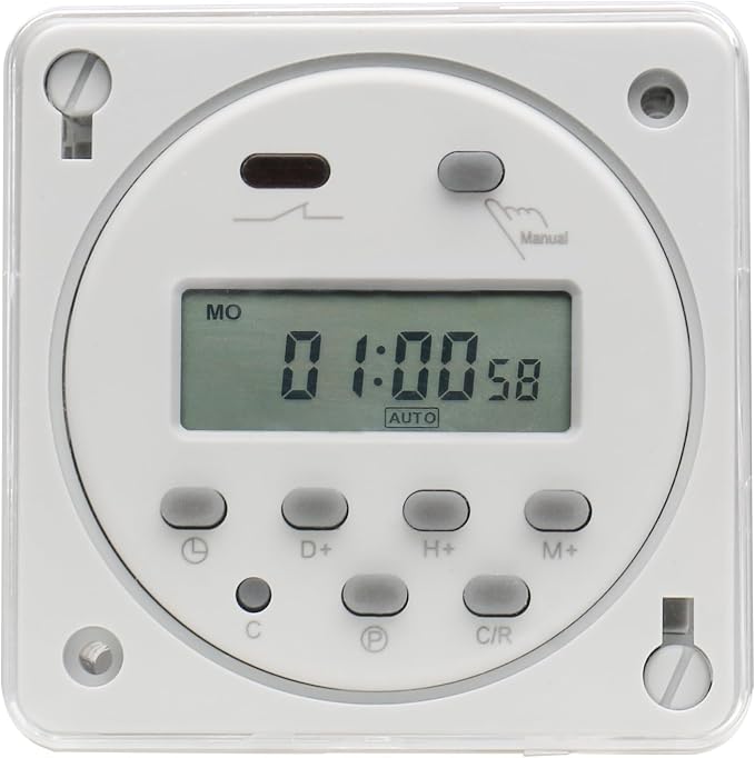 Baomain Time Switch Relay with 4 x Terminal Cable & Waterproof Cover, Digital - Image 6