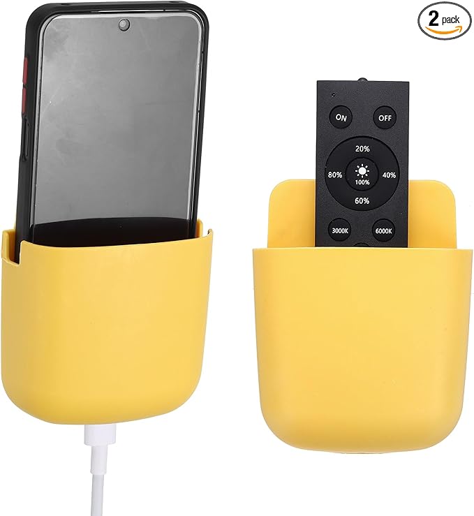 PATIKIL 2Pcs Remote Control Holder Wall Mount, Self-Adhesive TV Air Conditioner by PATIKIL