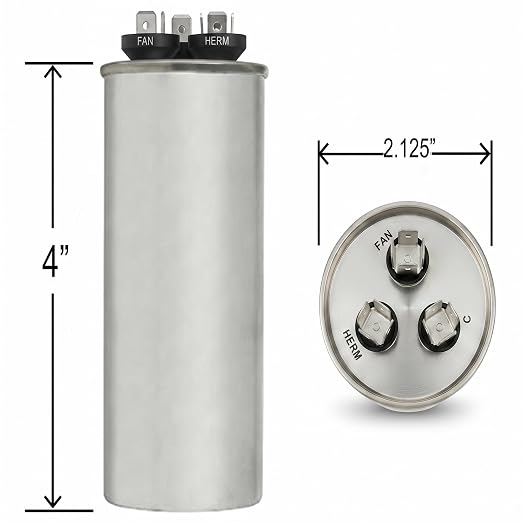 ClimaTek Round Capacitor Replaces Carrier # P291-4554RS | 45/5 uf MFD, 370/440 - Image 6