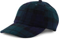 Trendy Apparel Shop Plaid Checker Wool Blend Unstructured Baseball Cap by TrendyApparel