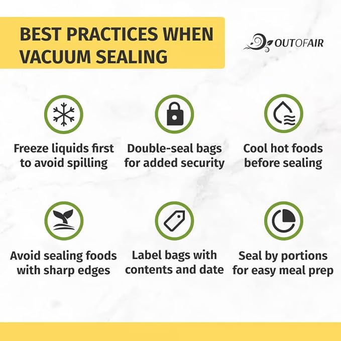 OutOfAir 100 Vacuum Sealer Bags: 4" x 6" Pre Cut Bags - Image 9