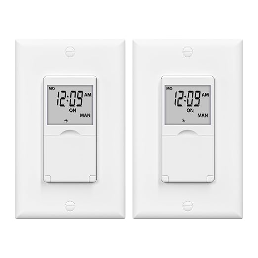 BN-LINK 7 Day Programmable in-Wall Timer Switch by BN-LINK
