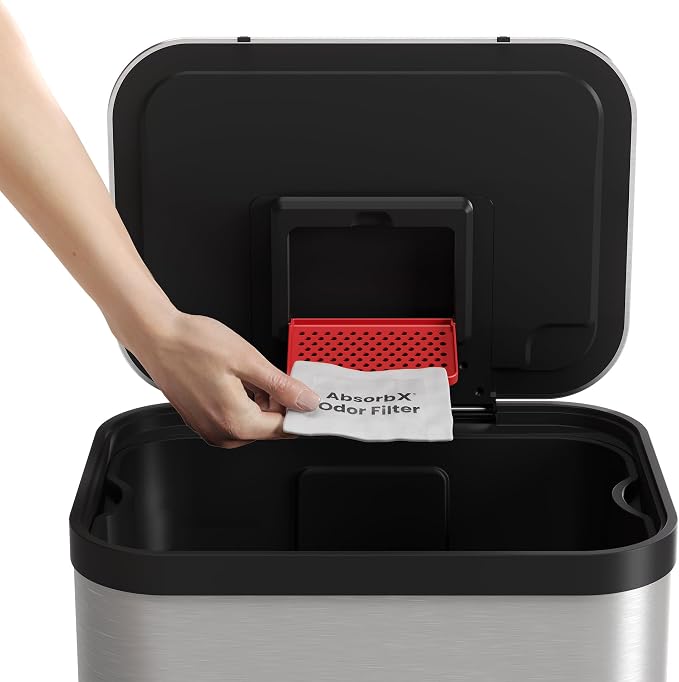 iTouchless Official Trash Can Deodorizer AbsorbX 3-Pack All Natural Activated - Image 4