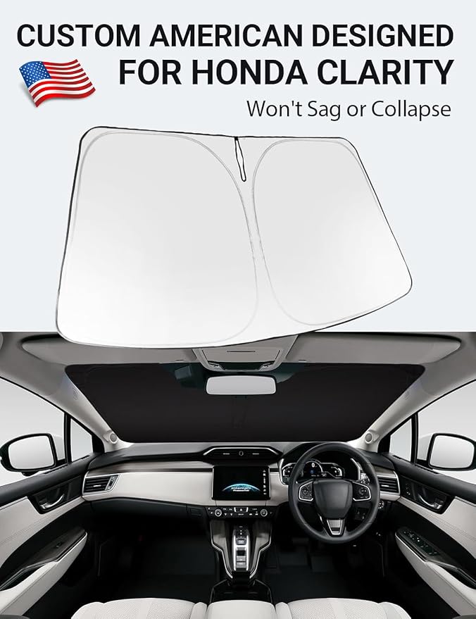 Proadsy 2026 Upgrade Windshield Sun Shade Custom Fit 2017-2021 Clarity Foldable - Image 2