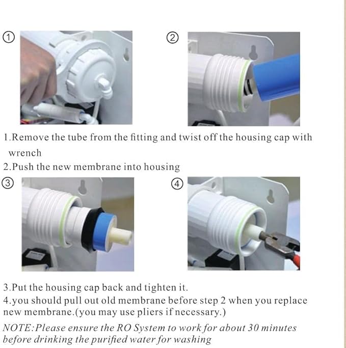 Geekpure 50 GPD Reverse Osmosis RO Membrane Replacement -NSF Certificated - Image 7