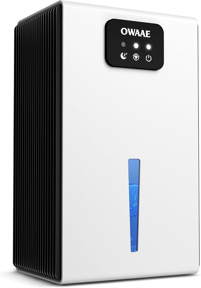 Dehumidifier, 1000 sq.ft Quiet Dehumidifiers by OWAAE