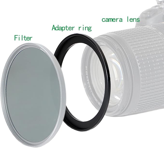 49mm to 46mm Step-Down Ring Filter Adapter - Image 4