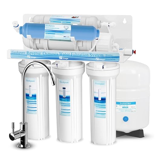 Geekpure 6-Stage Reverse Osmosis RO Drinking Water Filter System by Geekpure