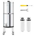 VEVOR Gravity-fed Water Filter System, 2.25G 304 Stainless-Steel Countertop by VEVOR