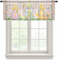 Happy Easter Sheer Valances for Windows 60"x18", Light Filtering Kitchen by Unknown
