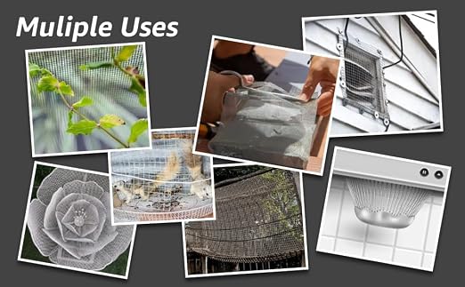 AMZDEPOT 16x40 Inch Wire Mesh Roll, 20 Mesh Stainless Steel Mesh, Never Rust - Image 8