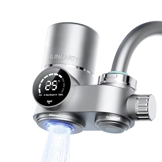 Water Filter for Sink Faucet, NSF Certified Faucet Mount Water Filtration by BLINGARTY