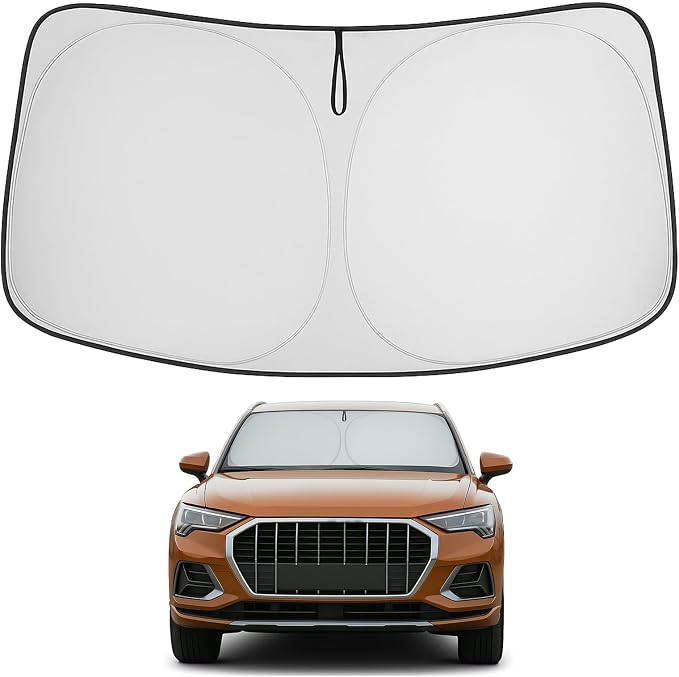 Proadsy Windshield Sun Shade for Audi Q3 2019-2025 2026 Foldable Front Sunshade by Proadsy