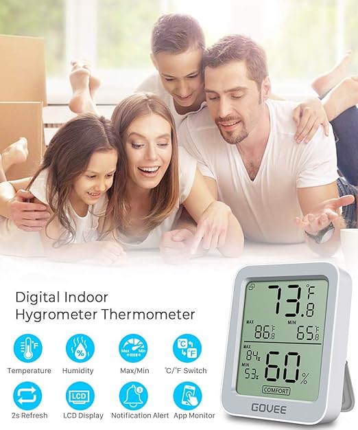 Govee Indoor Hygrometer Thermometer H5075 - Image 2