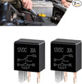 4 PCS 5 Pin Relay, DC 12 V 30 A Multi-Purpose Oil Pump Air Conditioning Fan by Unknown