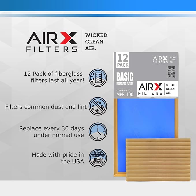 14x24x1 Air Filter Comparable to MPR 100 Basic Economy Furnace Filters - Image 4