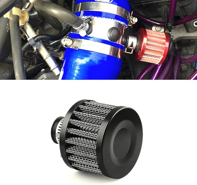 12mm Air Filter Cold Air Intake Filter Breather Turbo Vent Air Intake Filter - Image 3