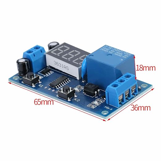 WALFRONT 2PCS Delay On Off Switch Module Adjustable Intermittent Infinite Cycle - Image 2
