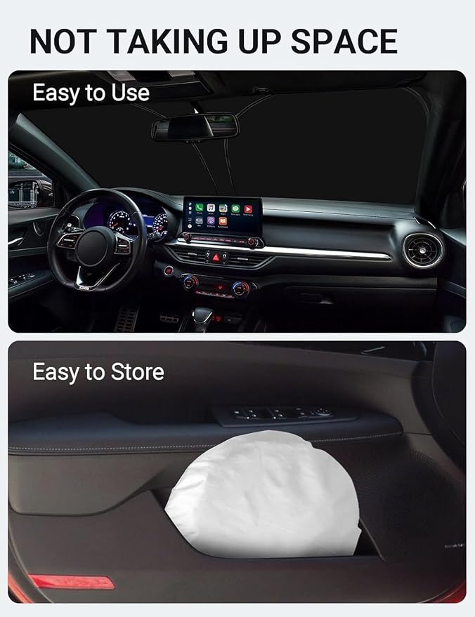 Proadsy 2026 Upgrade Front Windshield Sunshade Foldable Sun Shade Protector Sun - Image 8
