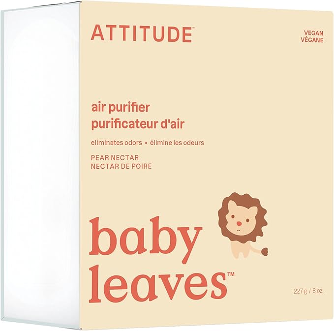 ATTITUDE Baby Air Purifier, Activated Carbon Freshener, Odor Remover, Plant and by ATTITUDE
