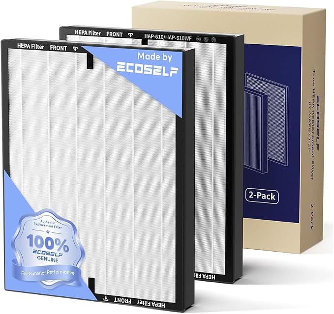 ECOSELF Genuine ECOSELF HAP610WF Air Purifier Replacement Filter, 3-in-1 H13 by ECOSELF