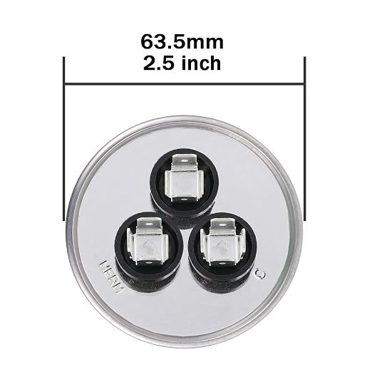 VEXUNGA 80/5uF AC Capacitor 80 5 uF MFD 370/440/450 VAC CBB65B Dual Run Start - Image 3
