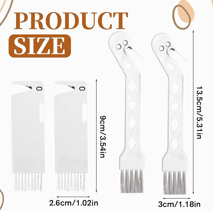 4 PCS Handheld Vacuum Brush Cleaner Tool, Universal Vacuum Brush Cleaning Tool - Image 2