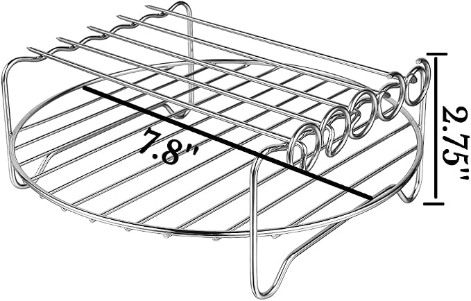 Air Fryer Rack XL Air Fryer Accessories Set of 2, Double Layer Rack - Image 5