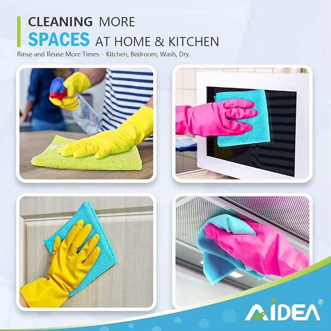 AIDEA Microfiber Cleaning Cloth-12PK, Soft Microfiber Towels - Image 7