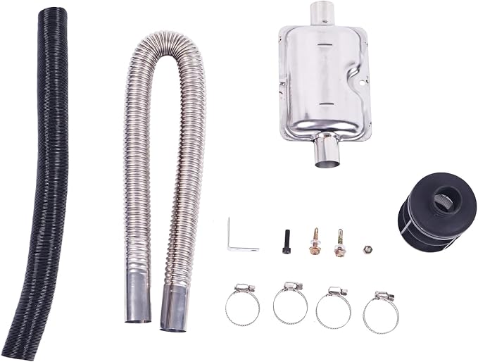 24mm Exhaust Muffler Pipe Air Filter Air Vent Hose Kit by ZTUOAUMA