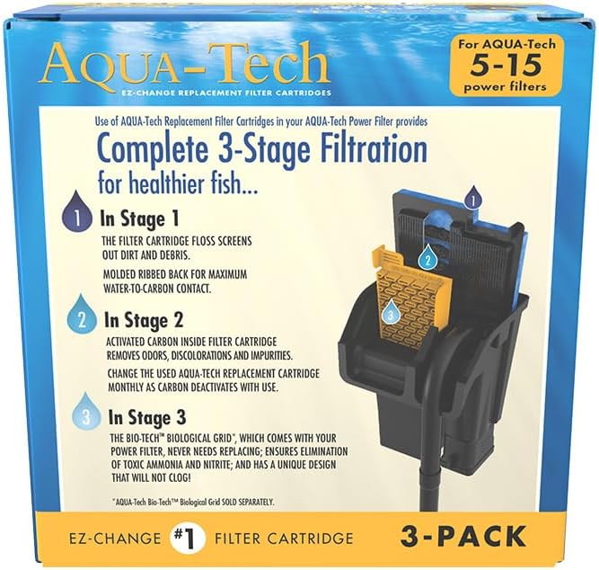 AQUA-TECH EZ-Change No.1 18-Pack Aquarium Filter Cartridge - Image 2
