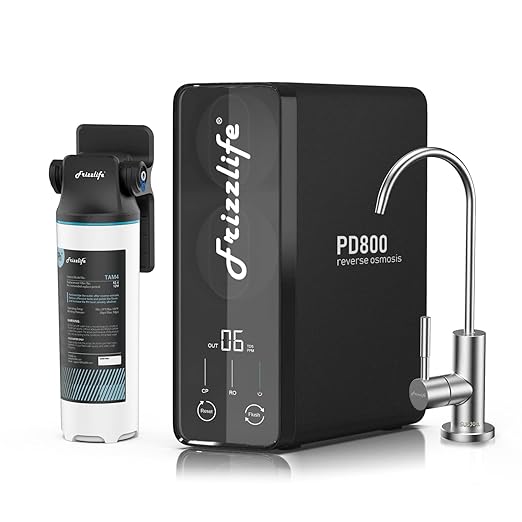 Frizzlife 800GPD Reverse Osmosis Water Filter, NSF/ASNI 58&53&42&372 Standard by FRIZZLIFE
