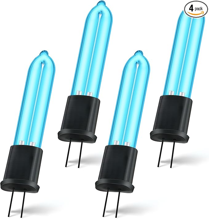 Qualirey 4 Pack UV C Light Bulb Compatible by Acomfortablehomestartshere