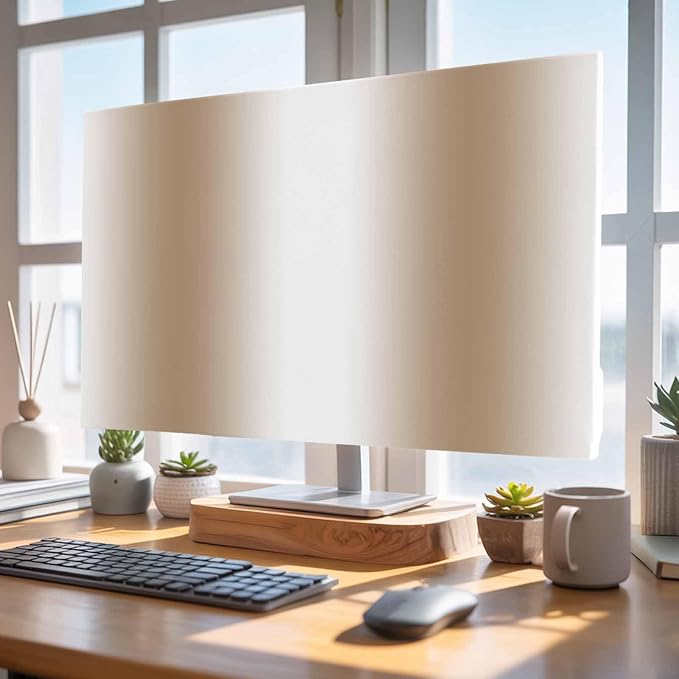 Modern Khaki White Ombre Indoor TV Cover, Elastic TV Screen Protector - Image 4