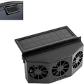 Solar Powered Car Window Exhaust Fan | 3 Fan Car Solar Power Air Vent Radiator by Supercap