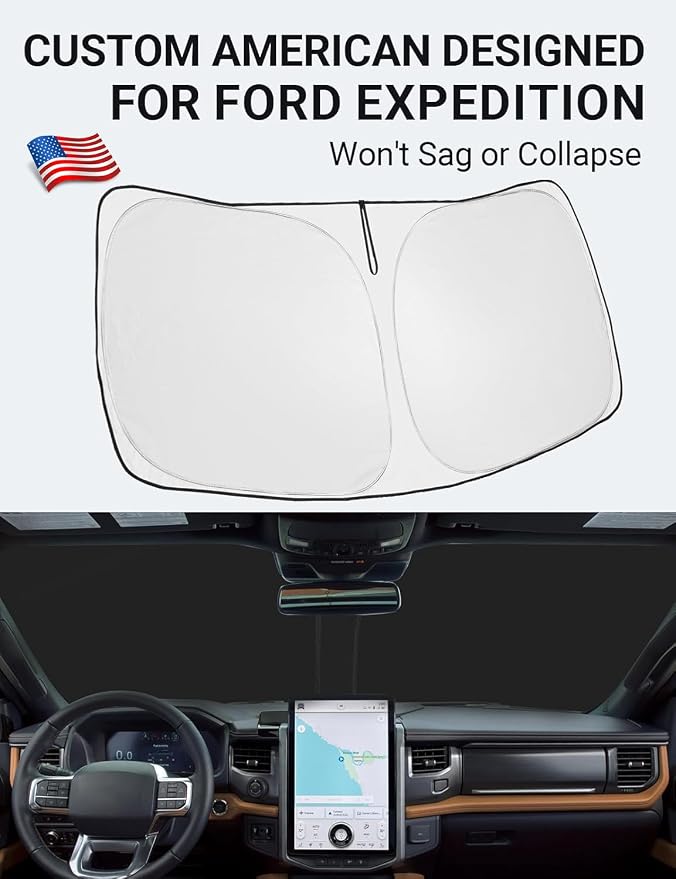 Proadsy 2026 Upgrade Front Windshield Sun Shade Foldable Sunshade Protector - Image 2
