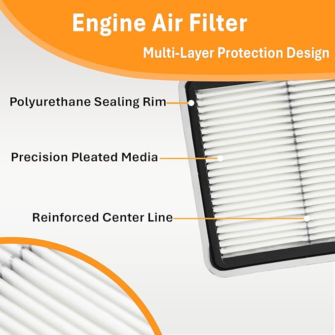 Engine Air Filter&Cabin Air Filter Combo Fits Subaru Forester 2009-2018 - Image 3