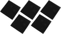 5 Pack Carbon Filter Sponge 13x13x1cm Black High Density Air Purification Pad by Unknown