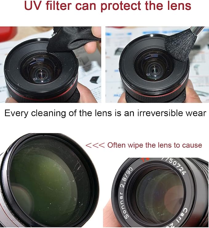 52mm Multi-Coated UV Protective Filter and 52mm Lens Cap Compatible - Image 4