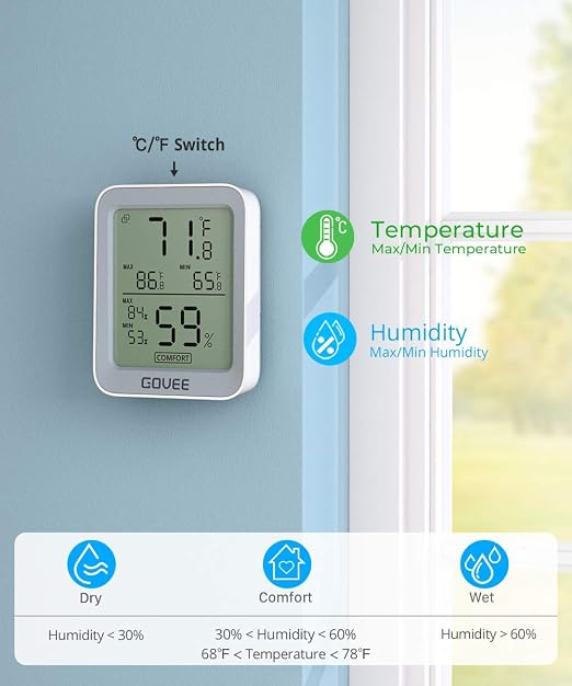 Govee Indoor Hygrometer Thermometer H5075 - Image 4