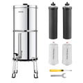 VEVOR Gravity-fed Water Filter System, 2.25G 304 Stainless-Steel Countertop by VEVOR