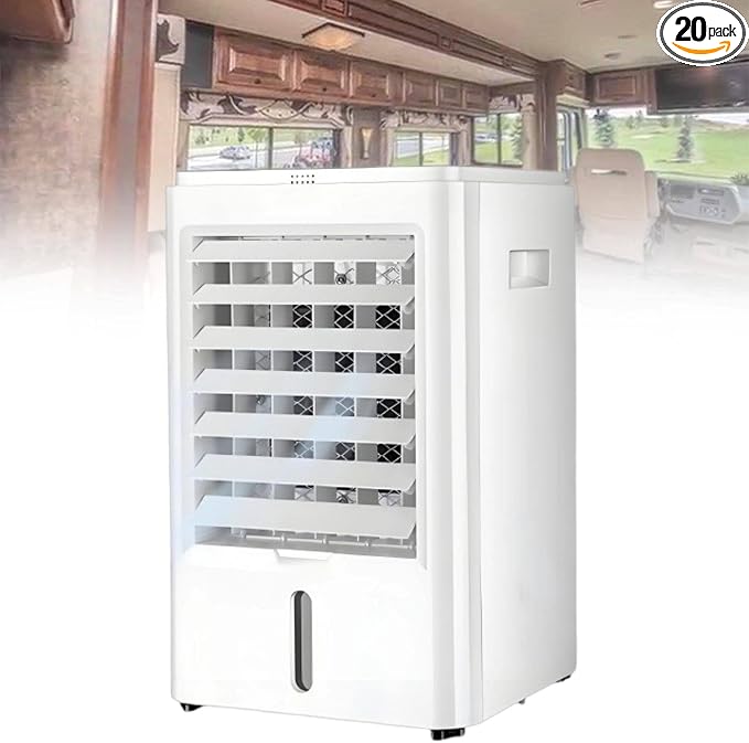 Mini Evaporative Air Conditioner, 12V/24V Portable Air Cooler by Unknown