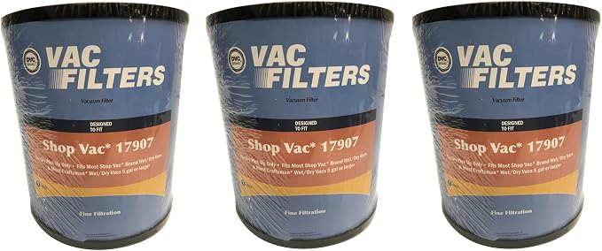 DVC Blue Filter for Shop Vac/for Craftsman Replaces Part Number 17907 by DVC