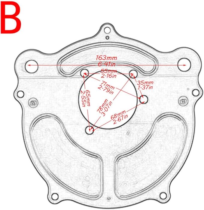 Air Filter Intake Cnc Cut Air Cleaner Venturi Motorcycle Chrome Kit - Image 7