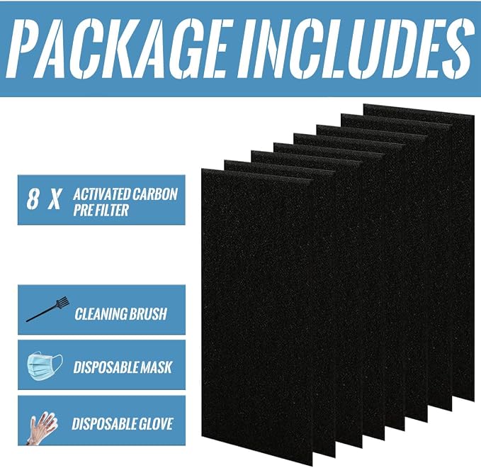 For HAPF30AT Air Purifier Activated Carbon Pre Filter Compatible - Image 6