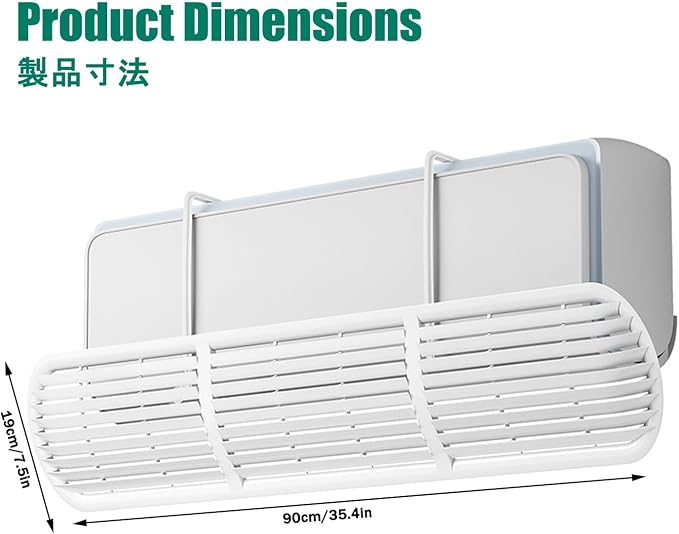 Window Ac Air Flow Redirector, Universal Mini Split Wind Baffle, Prevents - Image 2
