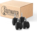2" Wheel Diameter | Black Nylon Swivel Hooded Samson Twin Wheel Caster | by OutwaterIndustries