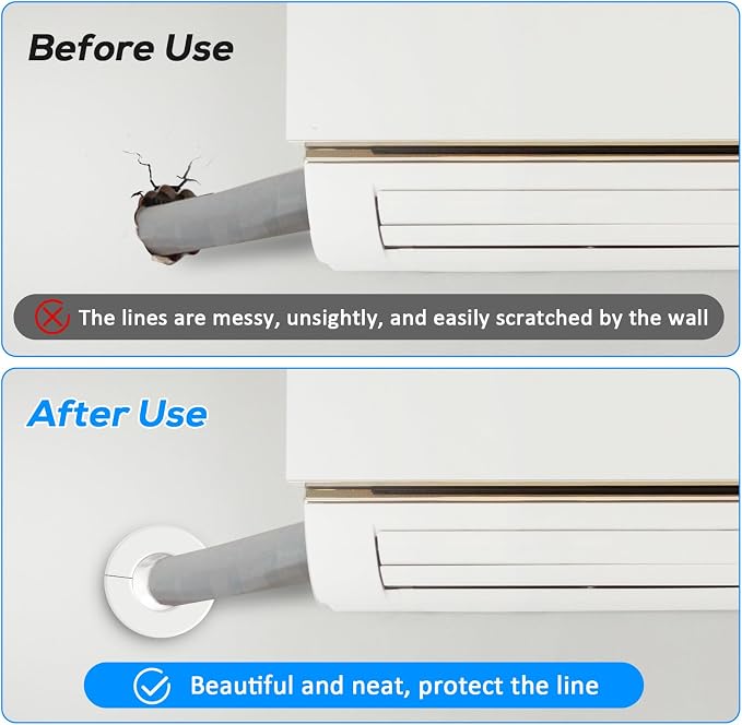 Mini Split Cover Wall Sleeve for Air Conditioner Line Set Covers - Image 6