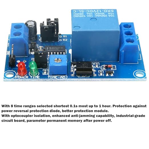 2 Pcs DC 12V Time Delay Relay Module Trigger Circuit Timer Timing Board Switch - Image 6
